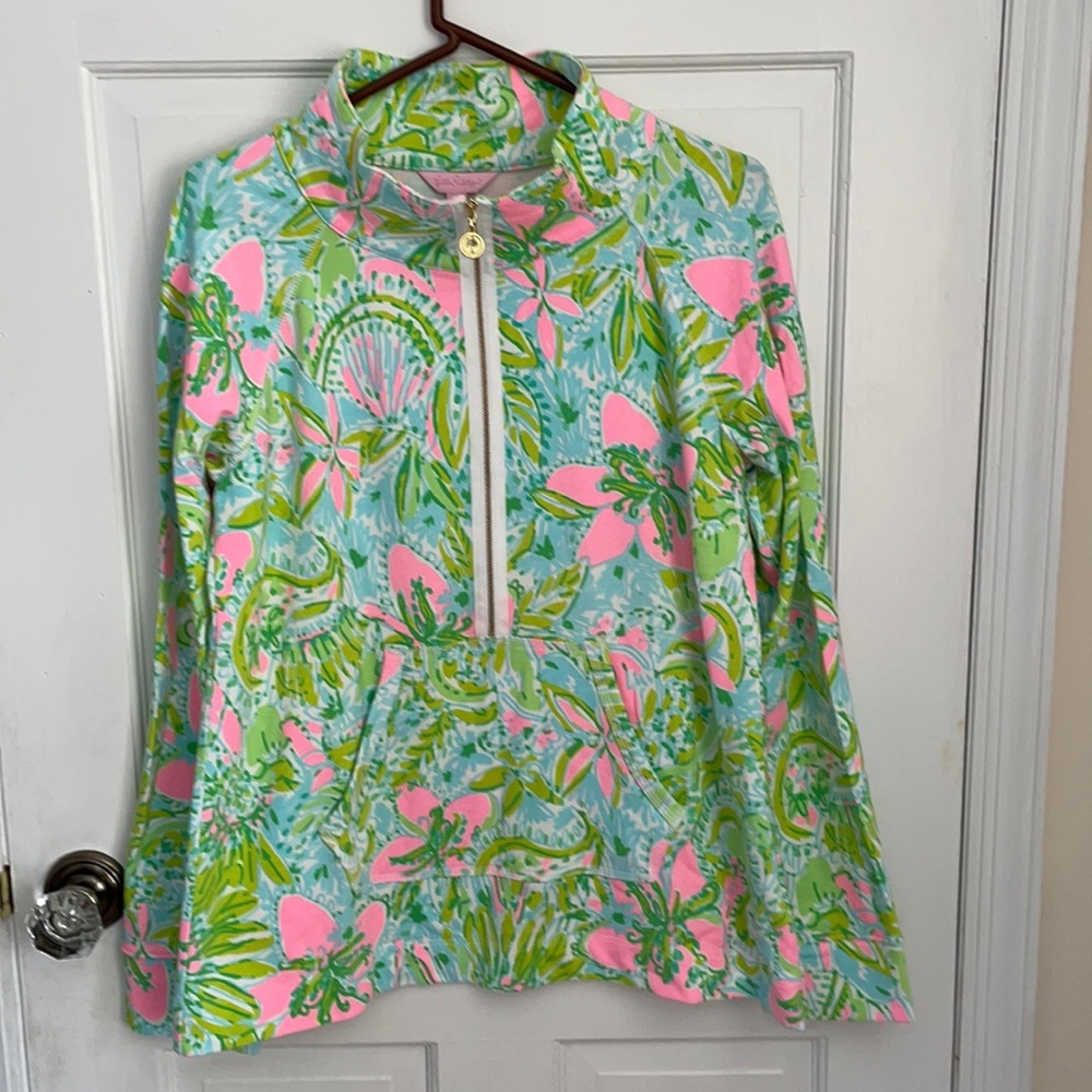 Lilly Pulitzer 3/4 zip sweatshirt